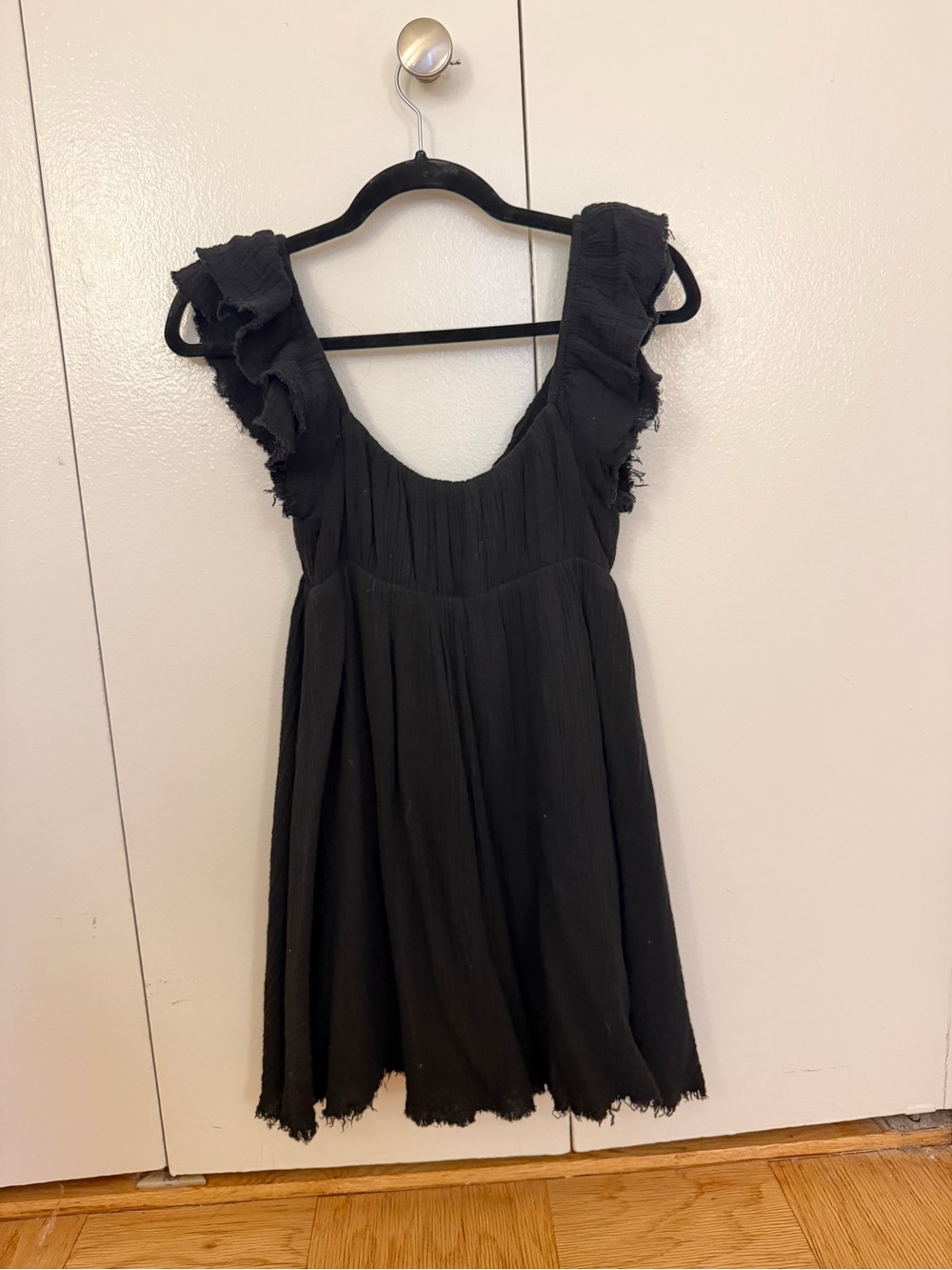 Princess Polly Black Babydoll Mini Dress | Cottagecore | Boho | Size S/M - Picture 3 of 4